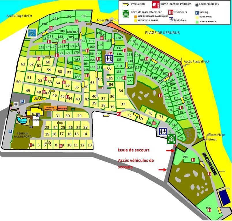 Camping De Kerurus Hotel Plounéour-Trez Eksteriør billede